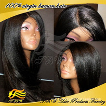 High grade factory price yaki human hair wig wholesale cheap italian yaki full lace wig